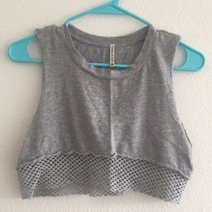 LF cropped fishnet tank